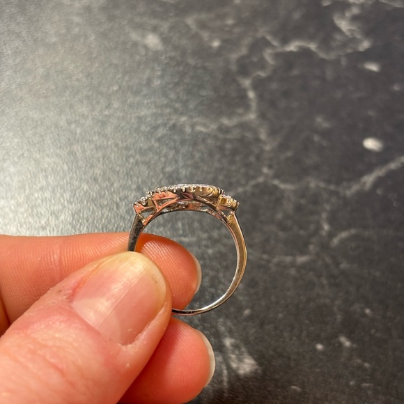 Silver Art Deco Cocktail Ring - Picture 4 of 8